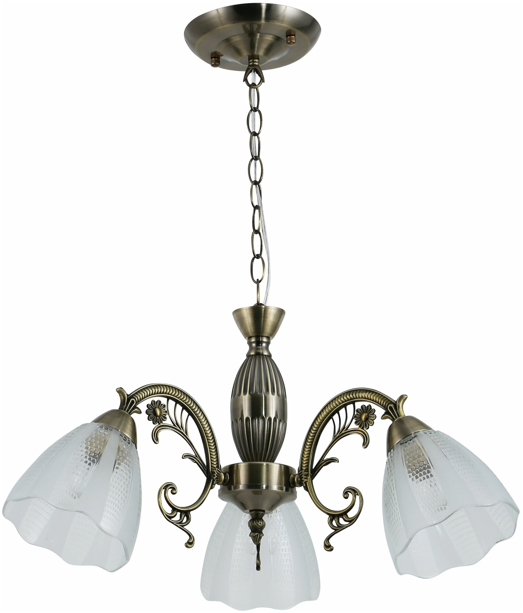 фото Люстра подвесная BORTEN A044/3 AB, бронза