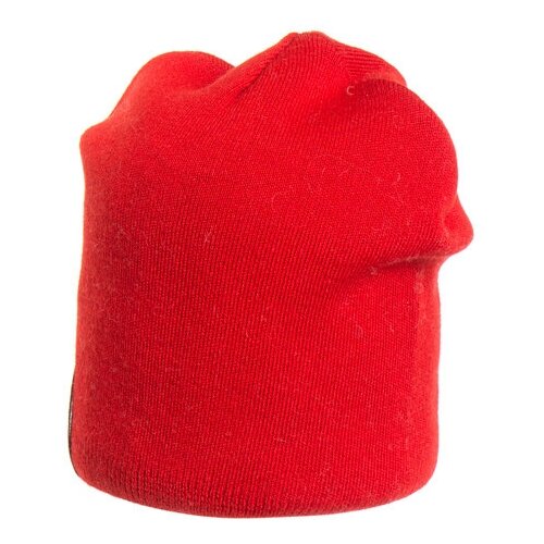фото Шапка бини андерсен демисезонная, шерсть, вязаная, размер 52-54, красный