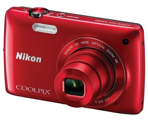 Фотоаппарат NIKON Coolpix S4300,красный