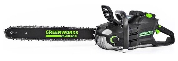 Цепная пила аккумуляторная Greenworks GC82CS25, 82V, 46 см, бесщеточная, с 1хАКБ 5 А.ч. и ЗУ 2007507UB - фотография № 6