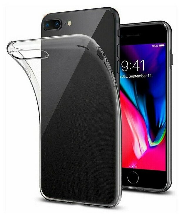 Силиконовый чехол - накладка для Apple Iphone 6S+ прозрачный