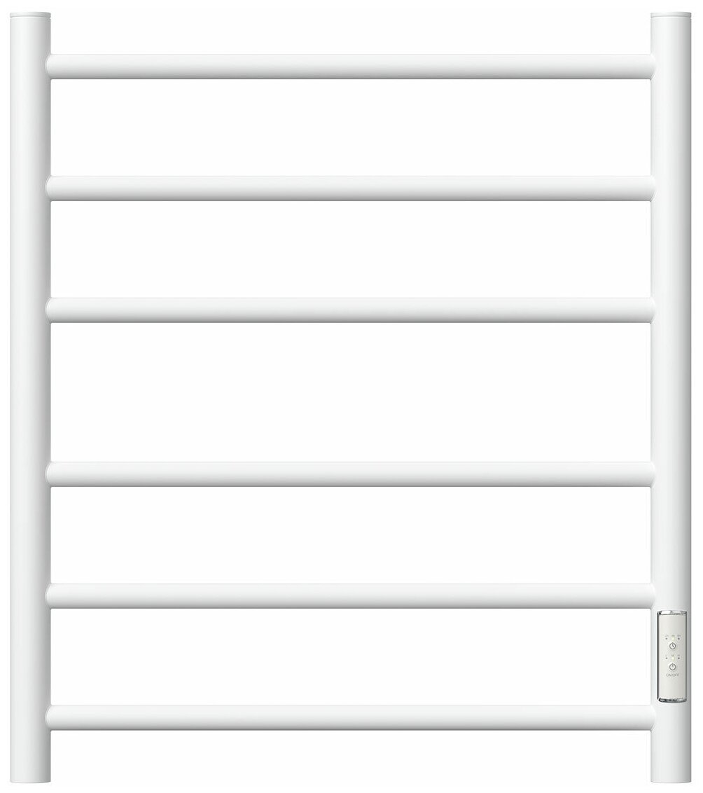 Полотенцесушитель электрический Point Аврора PN10856W П6 500x600 диммер справа, белый