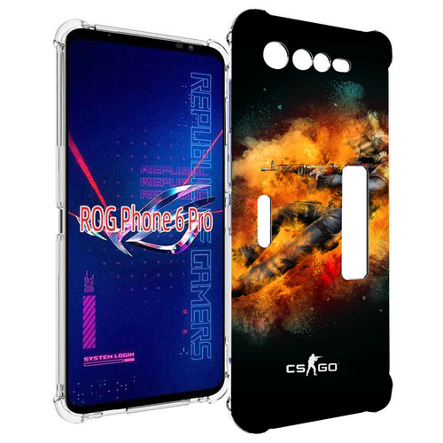 Чехол MyPads CS-go-Контр-террорист мужской для Asus ROG Phone 6 Pro задняя-панель-накладка-бампер чехол mypads cs go логотип мужской для asus rog phone 6 задняя панель накладка бампер