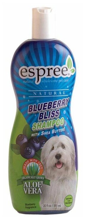 Espree Шампунь «Черника», для собак и кошек, Blueberry Shampoo 20 oz , 591 ml - фотография № 3