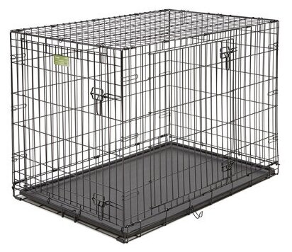 Клетка MidWest iCrate для собак 107х71х76h см, 2 двери, черная - фотография № 13