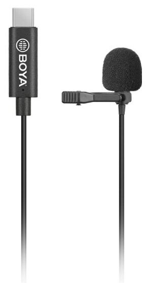 Петличный микрофон Boya BY-M3 для смартфонов Android, планшетов, iPad Pro, Mac, PC с разъемом USB Тype-C