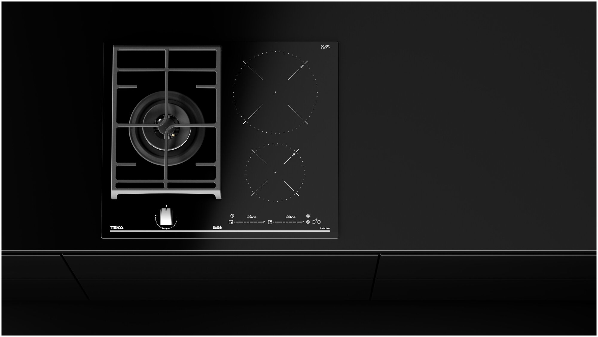 Варочная панель TEKA HYBRID JZC 63312 ABN BLACK JZC - фотография № 7