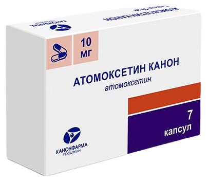Атомоксетин Канон капс., 10 мг, 7 шт.