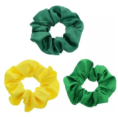 Зеленый и желтый - повязки резинки для волос 3шт повязка для волос капелька 19x6 см серый в упаковке шт 1