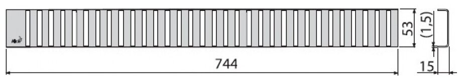 Решетка Alcaplast - фото №4