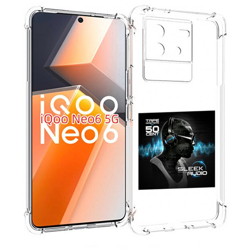 Чехол MyPads 50 Cent - Sleek Audio для Vivo iQoo Neo 6 5G задняя-панель-накладка-бампер