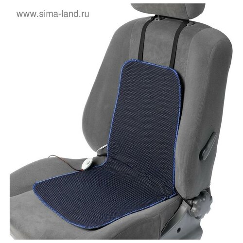 Подогрев сидений Cartage, со спинкой, 2 режима нагрева, 12 В, 30/50 Вт,40х80 см, греющий жгут - нити MicroHEAT