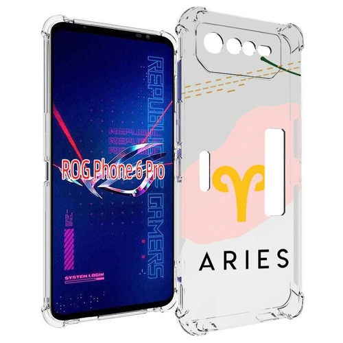 Чехол MyPads знак зодиака овен 7 для Asus ROG Phone 6 Pro задняя-панель-накладка-бампер