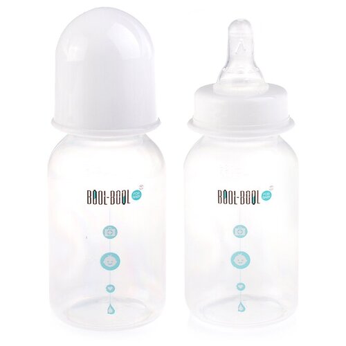 Bool-Bool Baby Бутылочка для кормления SIMPLE MED, классика, 125 мл, от 0 мес, медленный поток