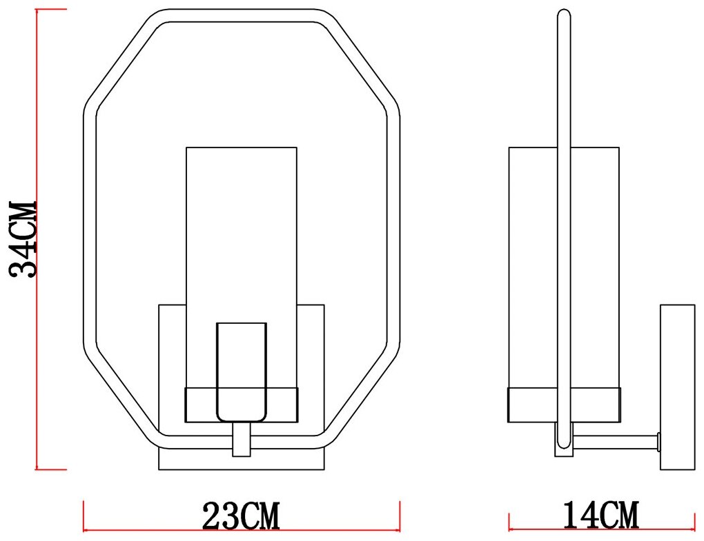 Бра Arte Lamp CELAENO A7004AP-1BK - фото №4