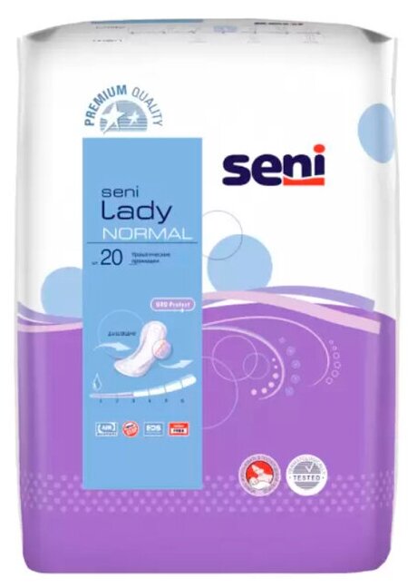 Прокладки урологические Seni Lady Normal 3 капель 20 шт