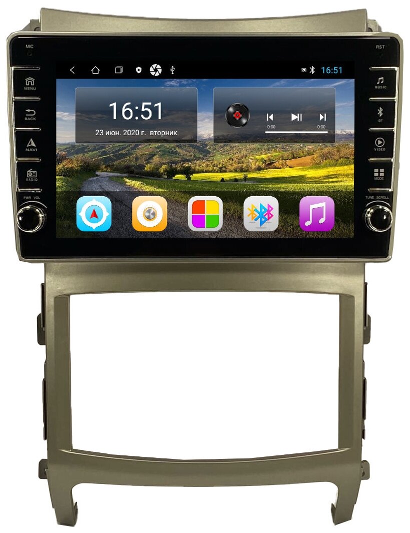 Штатная магнитола Hyundai IX-55 Хендай 2008-2013, Android 10, 4/64GB, c крутилками