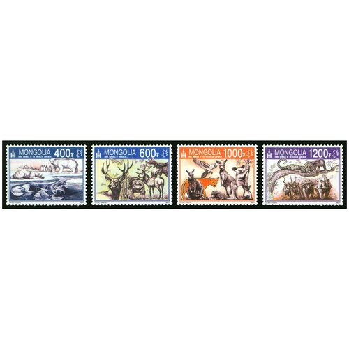 Почтовые марки Монголия 2011г. Млекопитающие Млекопитающие MNH почтовые марки куба 1980г морские млекопитающие млекопитающие морская фауна mnh