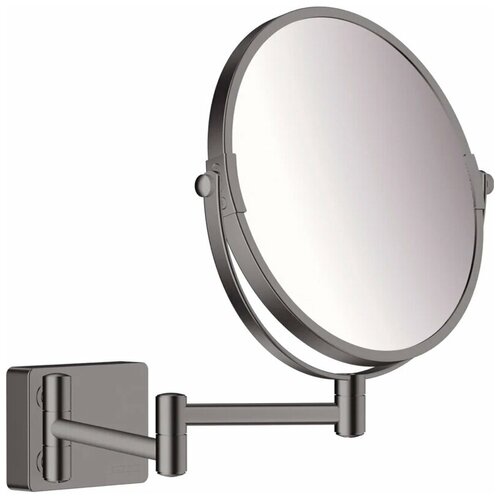 косметическое зеркало merida hotel mhl01 хром Косметическое зеркало Hansgrohe AddStoris, Черный (41791340)