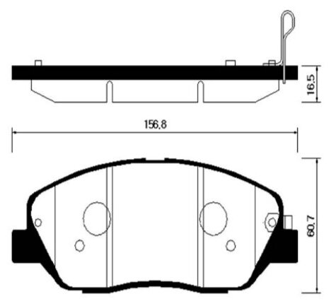 Колодки тормозные передние hsb hong sung brake HP0043