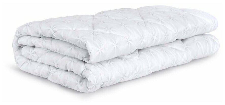 Одеяло белое стеганое всесезонное "Эвкалипт" 2 спальное 172х205 / Подарочное - фотография № 2
