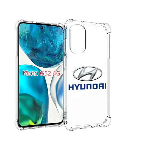 Чехол MyPads hyundai-4 мужской для Motorola Moto G82 / Moto G52 задняя-панель-накладка-бампер