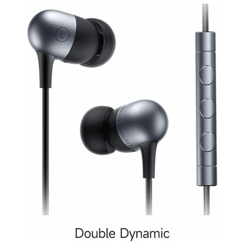 Проводные наушники Xiaomi Capsule Earphones Pro 3 кнопки позолоченный штекер 35 провод 125м X16 черный 155000₽