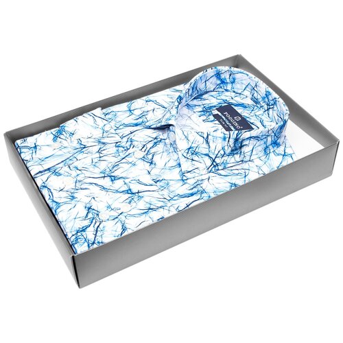 фото Рубашка poggino 5010-11 цвет мультиколор размер 52 ru / xl (43-44 cm.)