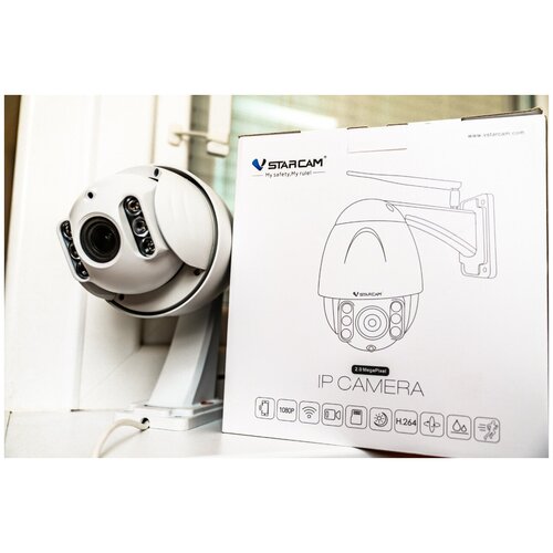 Уличная поворотная Wi-fi камера VSTARCAM C34S-X4 ip камера внутренняя уличная vstarcam c8855g 3 мп 1080p full hd 4g с wi fi цвет белый