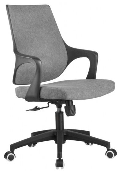 Кресло офисное Riva Chair RCH 928 Серый кашемир/Чёрный пластик