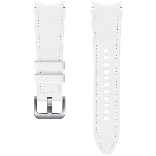 Ремешок Samsung Galaxy Watch Hybrid Leather для Samsung Galaxy Watch 4/4 Classic белый (ET-SHR88SWEG