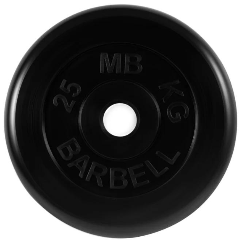 Диск MB Barbell Стандарт MB-PltB/C51 25 кг черный