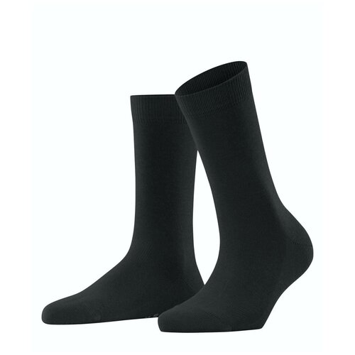 фото Женские носки falke средние, размер 39-42, черный