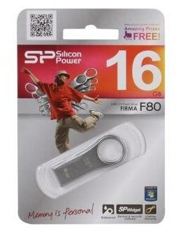 USB Flash Drive 16Gb - Silicon Power Firma F80 Metall SP016GBUF2F80V1S