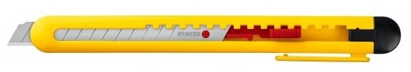 Нож из АБС пластика Stayer QUICK-9, сегмент. лезвия 9 мм - фото №2