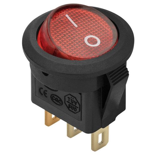 Выключатель DUWI 250В 3А красный выключатель кнопочный красная вкл выкл 2 контакта 250в 3а без фиксации pbs 11b duwi 26856 7