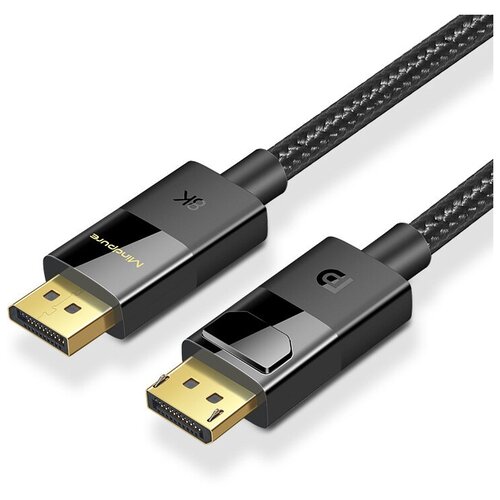 Кабель Mindpure DisplayPort - DisplayPort 1.4 8k 60Hz, 4k 144Hz, HDR, Тканевая оплетка DP002 1.5м