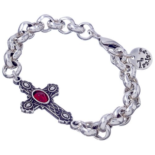 фото Браслет tra-la-ra, crucis, с крестом и со вставкой из смолы, tlr21-213p006 красный