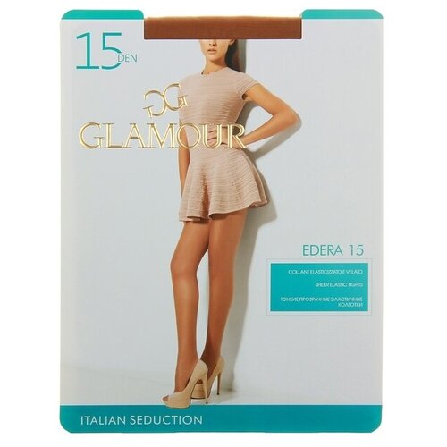 Колготки  Glamour, размер 4, бежевый