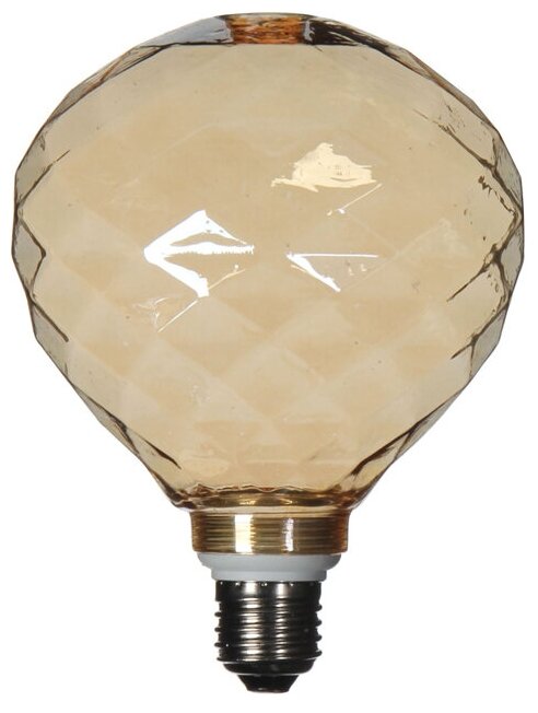Edelman Стеклянная ретро лампа Алмазная карамель Е27 13 см 1023495