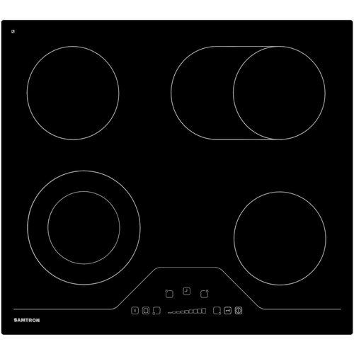 Встраиваемая электрическая панель Samtron VC-660 BG цвет чёрный