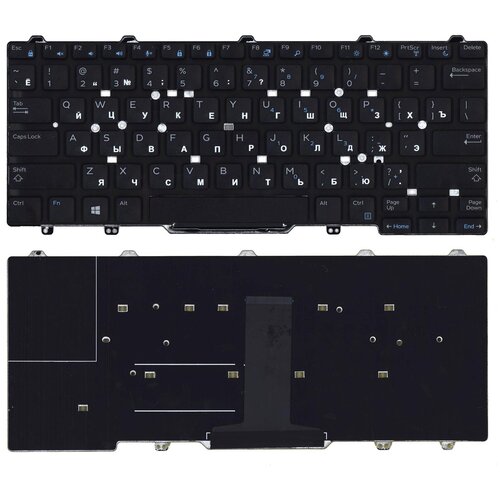 Клавиатура для ноутбука Dell Latitude E5470 E7470 черная без рамки и указателя клавиатура для ноутбука dell latitude e5470 e7470 черная без рамки и указателя