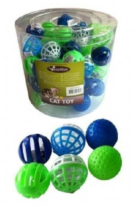 Papillon Игрушка для кошек Мяч, пластик, 4см (Plastic cat ball) 240045 | Plastic cat ball, 0,031 кг