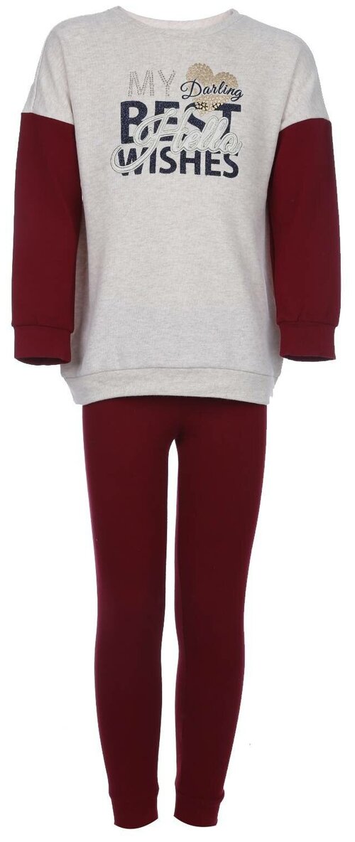 Комплект одежды Mayoral, размер 9 лет, бордовый
