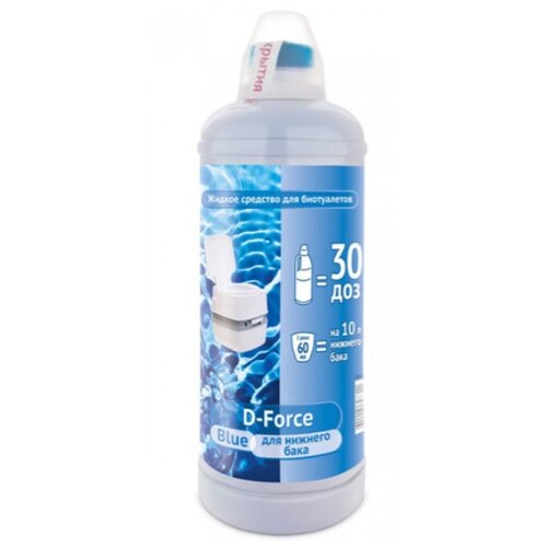 Жидкое средство для биотуалетов D-Force Blue 1,8л, Ваше Хозяйство