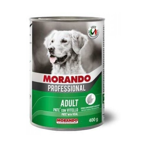 Консервы для собак Morando Professional с паштетом из телятины 400 г.