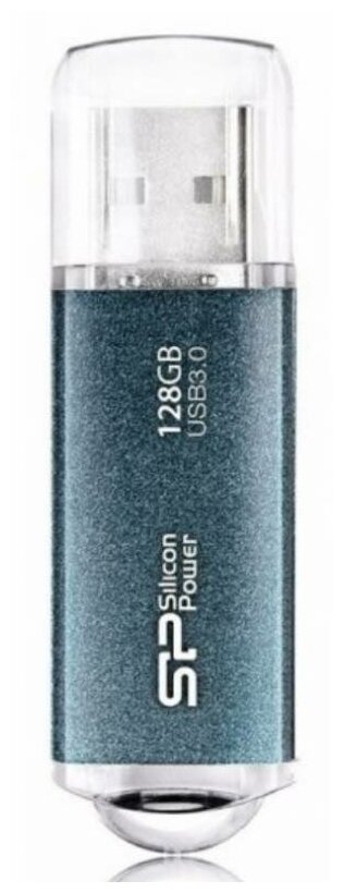 Флеш Диск Silicon Power 128Gb Marvel M01 SP128GBUF3M01V1B USB3.0 синий