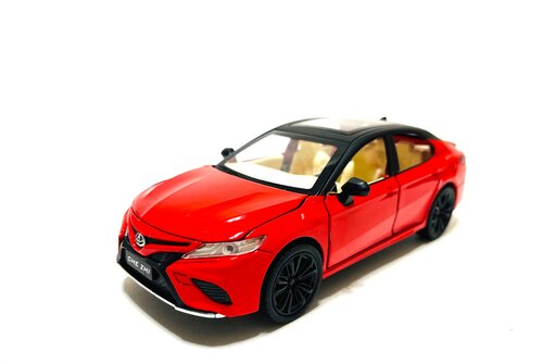 Металлическая машинка Toyota Camry CHE ZHI sport Тойота Камри спорт (красный) 20см, масштаб 1:24, Коллекционная модель, Инерционная машинка