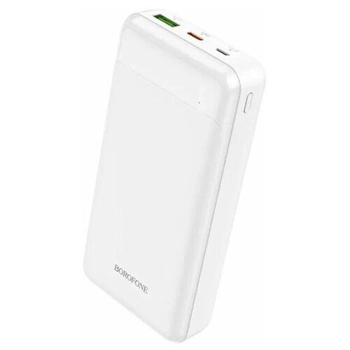 Power bank Borofone BJ19 10000mAh 20W USB 3.0/Type-C USB/Micro USB белый внешний аккумулятор borofone power bank bj19 2xusb pd 20w qc3 0 10000mah white 6974443381597