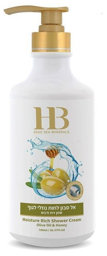 Health&Beauty-Увлажняющий крем (гель) для душа с оливковым маслом и медом , 780 мл (новый дизайн)